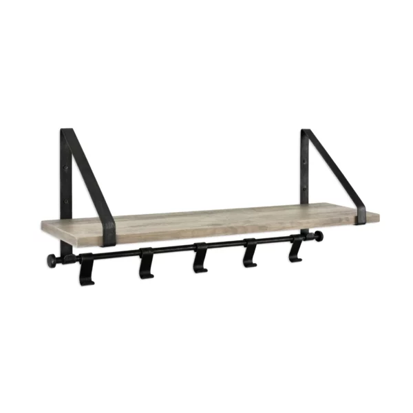 Better Homes & Gardens Modern 6.16" x 23" Rustic Gray Floating Shelf